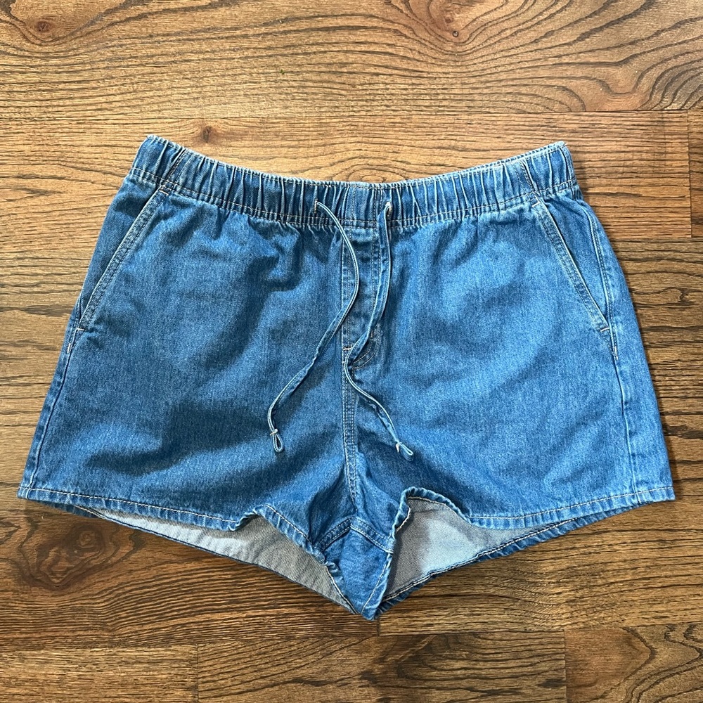 Old Navy Blue Jean Shorts with Elastic Waistband
